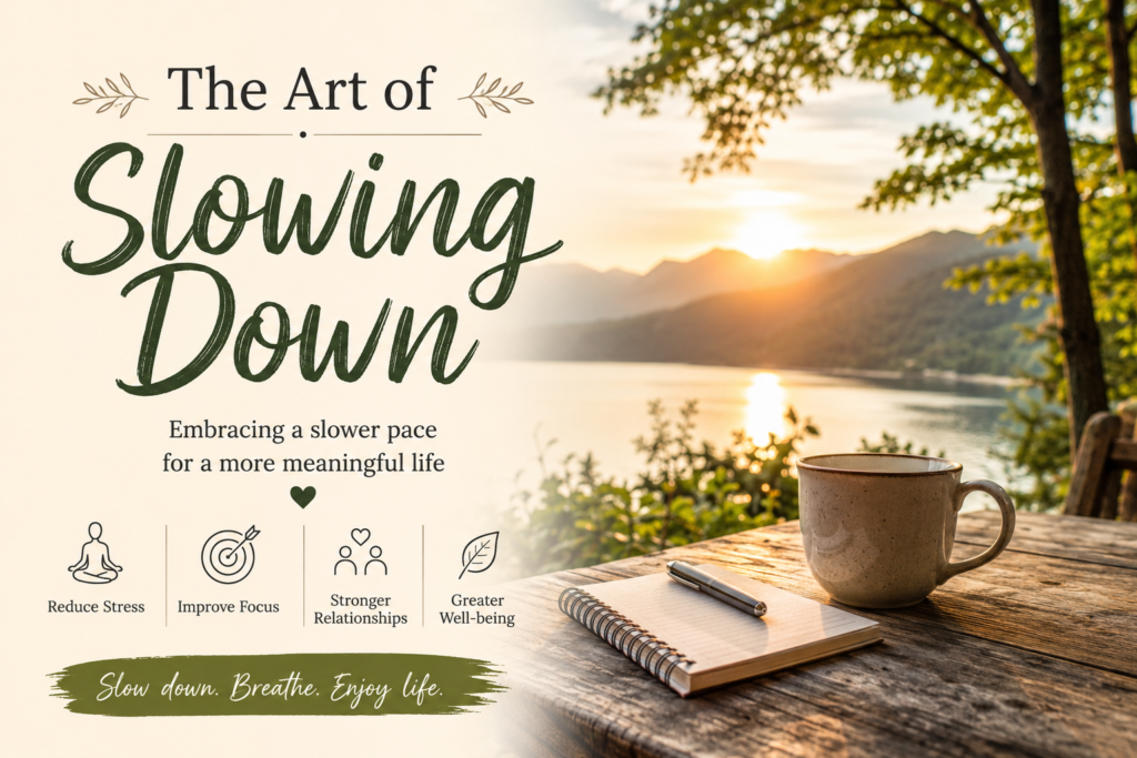 The Art of Slowing Down