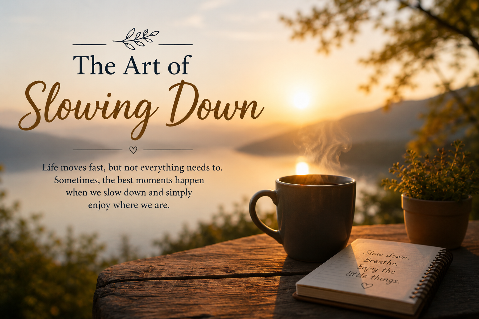 The Art of Slowing Down